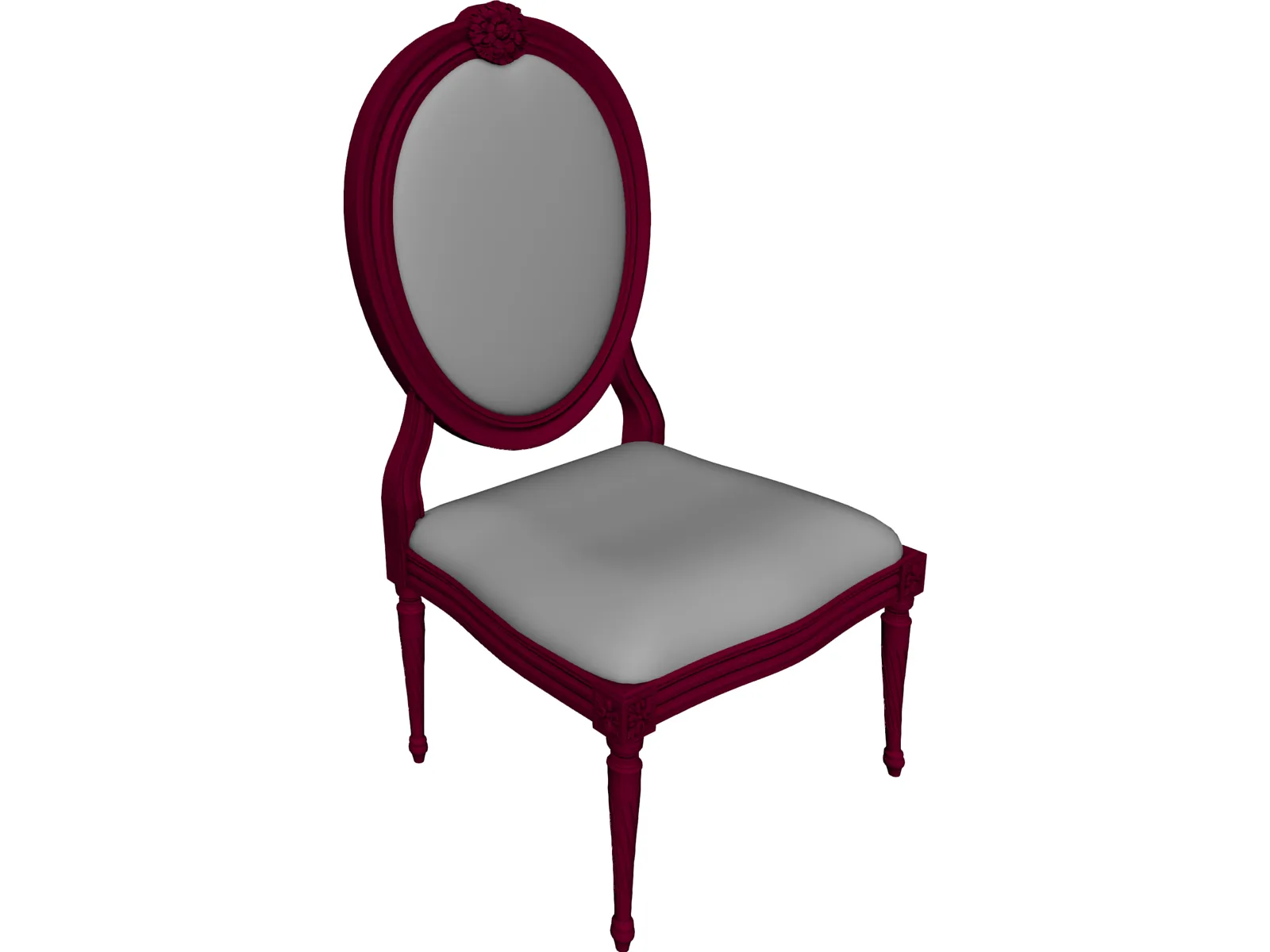 Classic Chair 3D Model main preview
