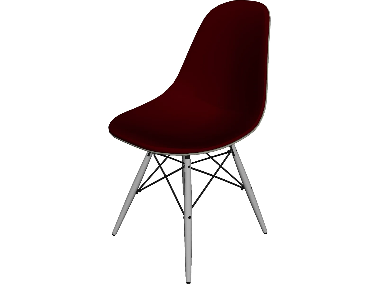 Eames DSW Chair 3D Model main preview