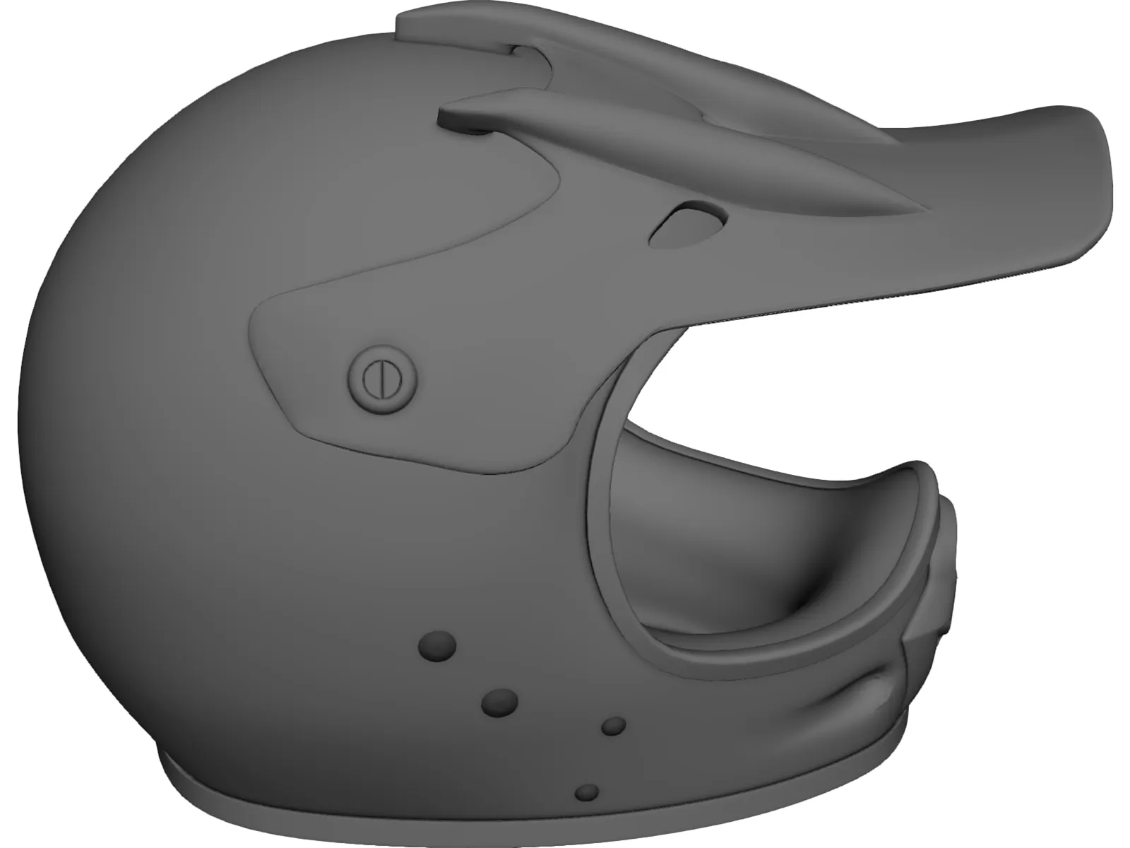 Helmet Motorbike 3D Model main preview