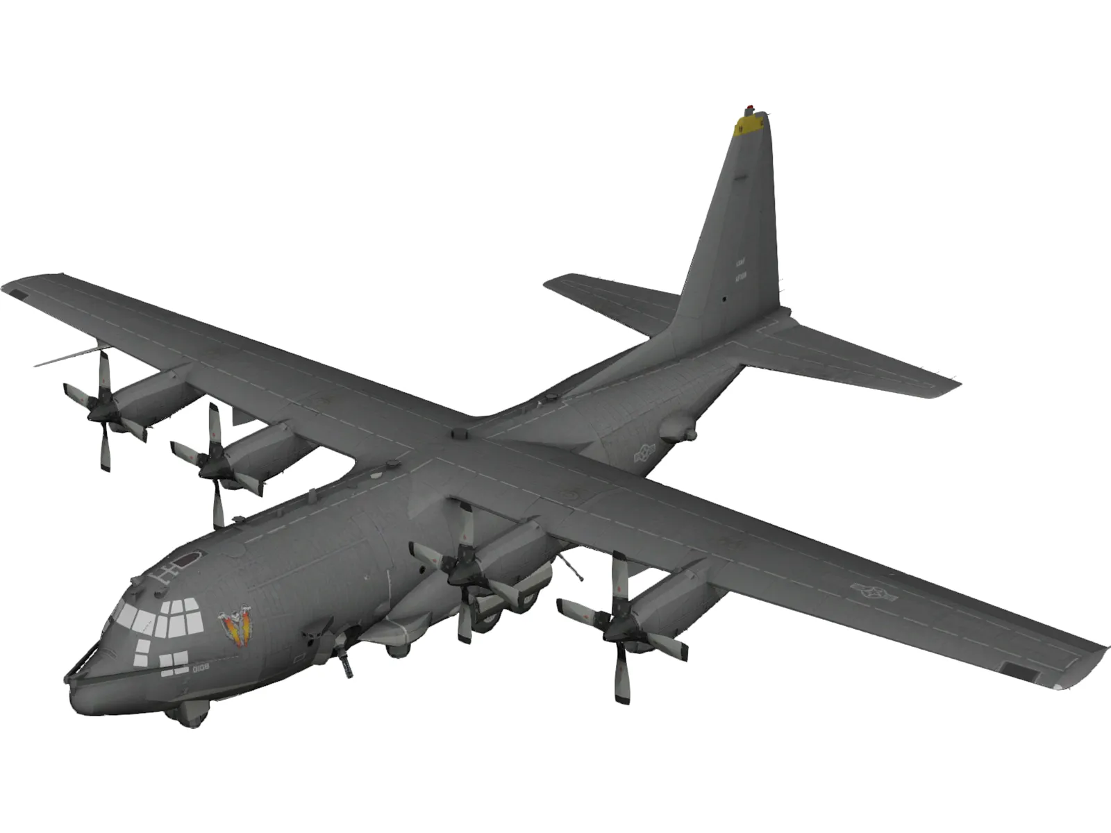Lockheed AC-130 Spooky 3D Model main preview
