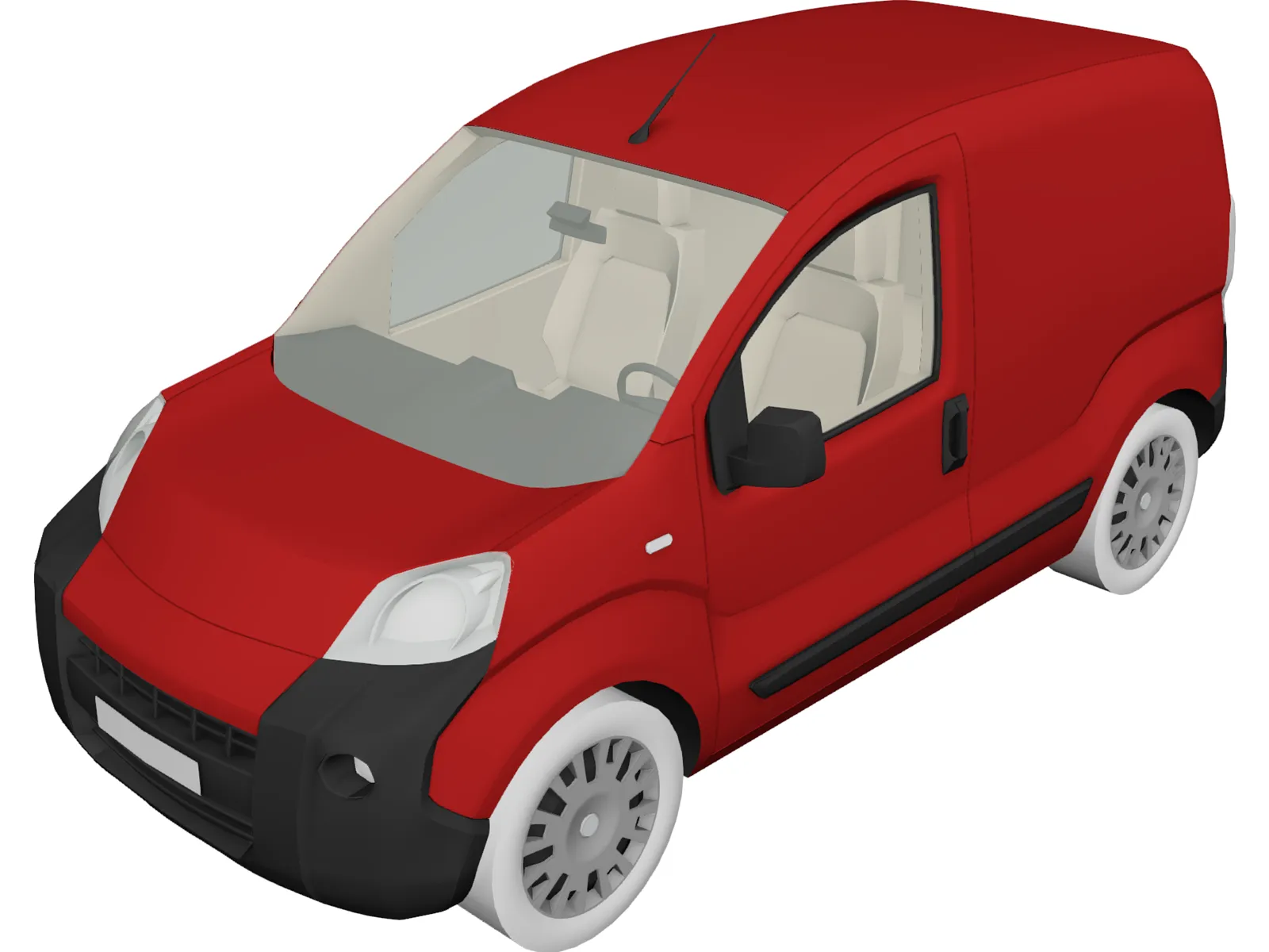 Fiat Fiorino 3D Model main preview