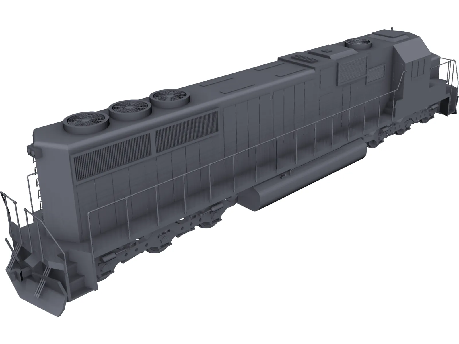 SD60 Train 3D Model main preview