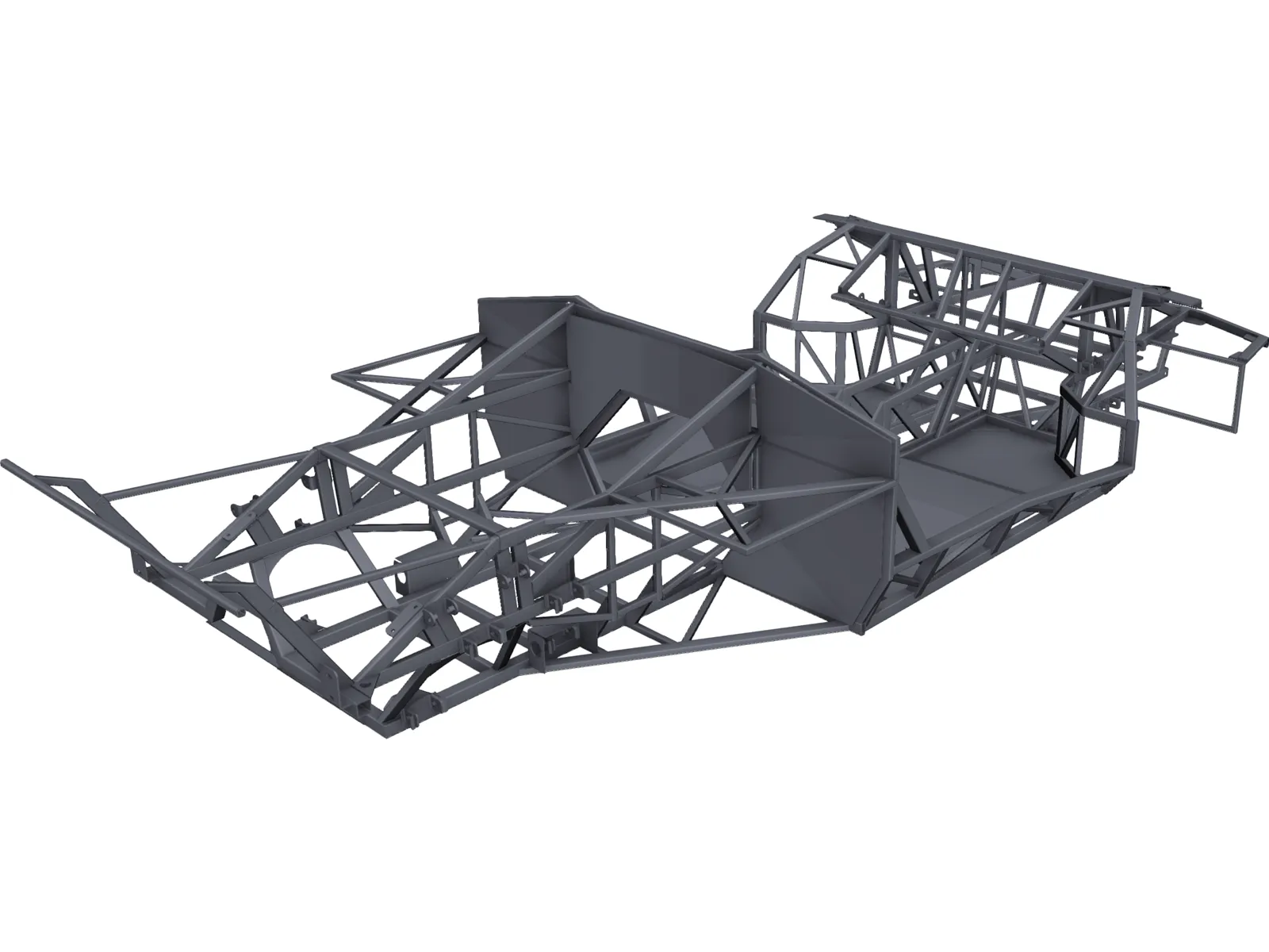 Lamborghini Diablo/Murcielago Kit-Car Chassis 3D Model main preview