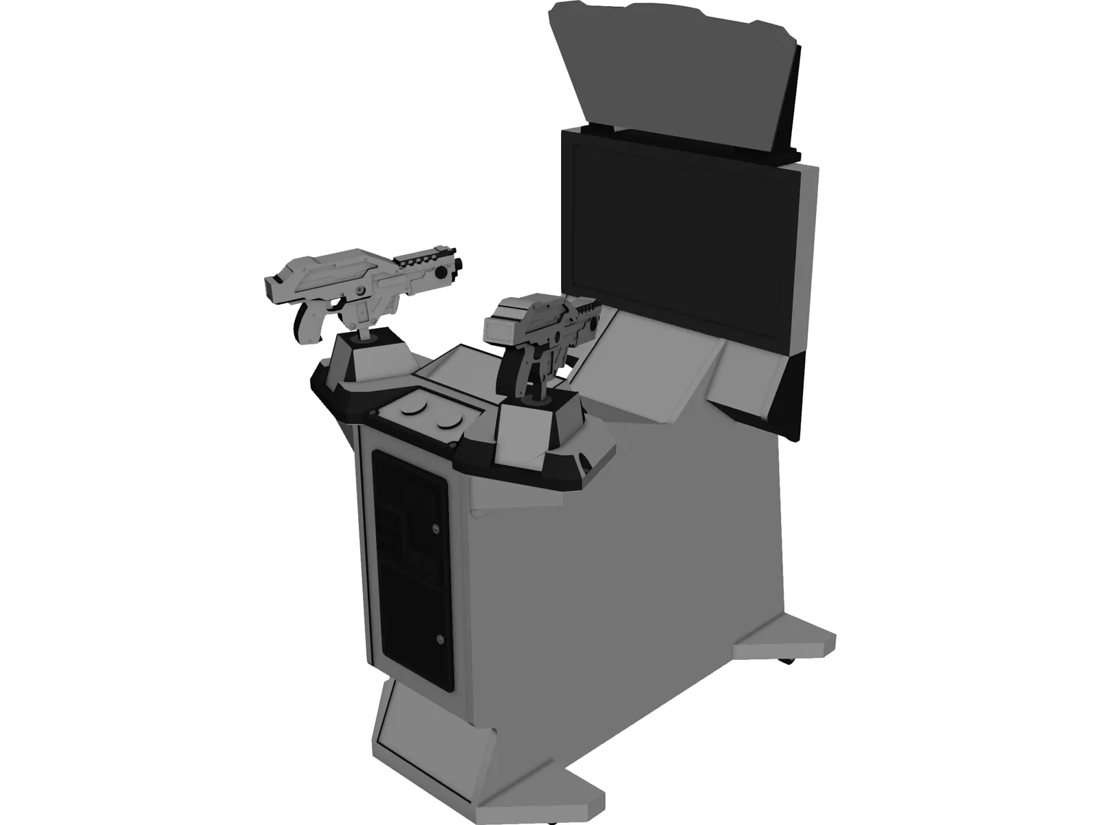 Game Cabinet 3D Model main preview
