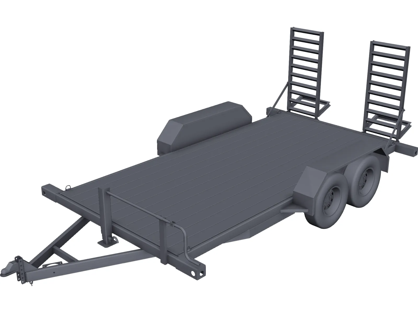 Trailer 3D Model main preview