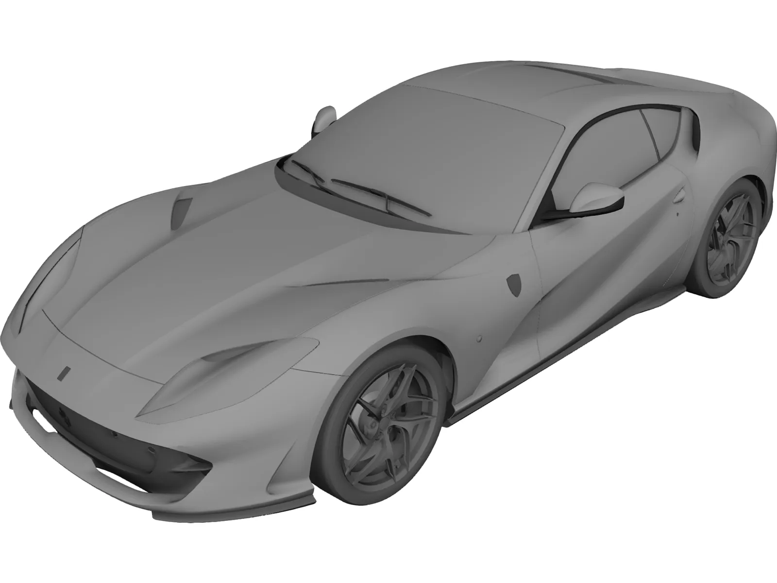 Ferrari 812 Superfast 3D Model main preview