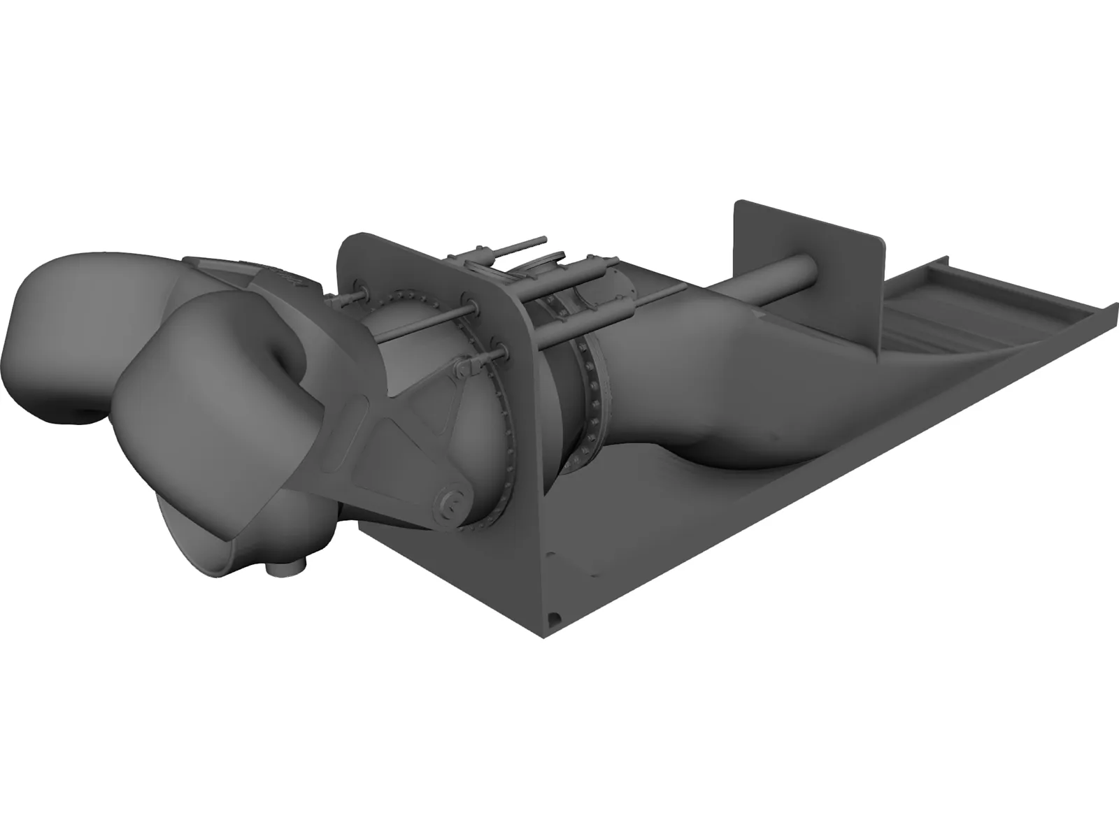 Rolls-Royce Waterjet 3D Model main preview