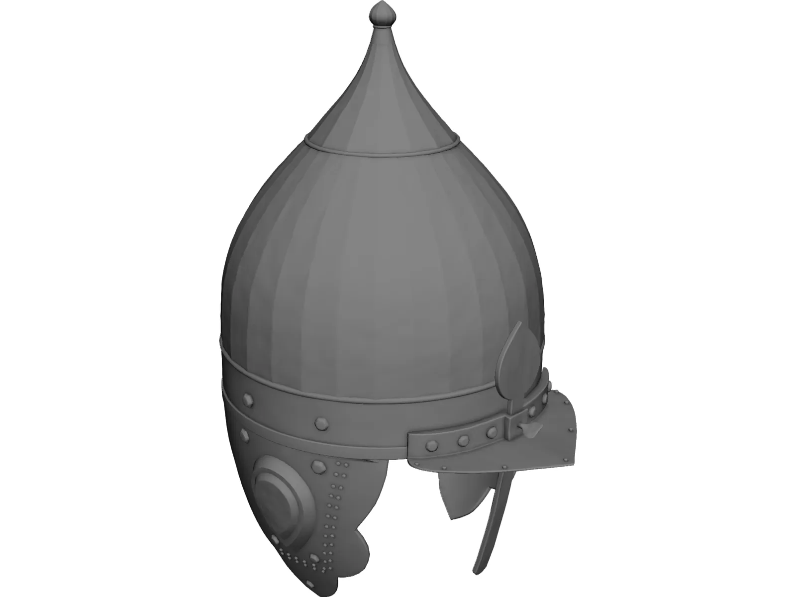 Russian Knight Helmet 3D Model main preview
