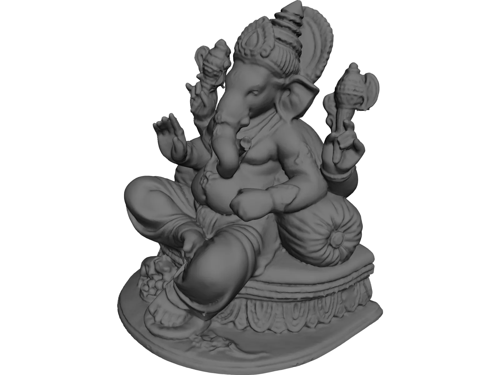 Ganpati 3D Model main preview
