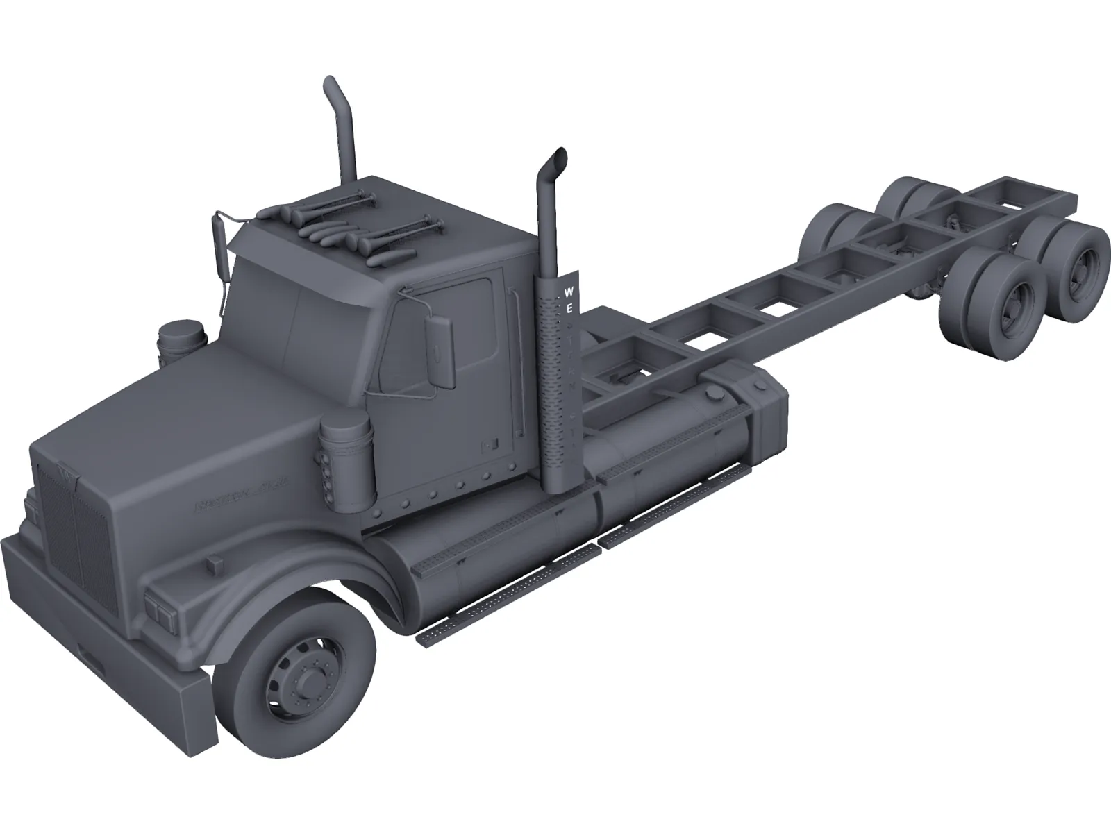 Western Star 4900SF (LWB) 3D Model main preview