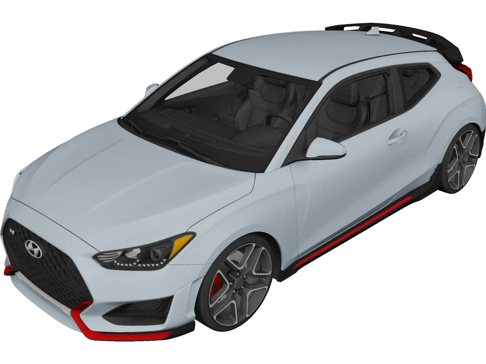 Hyundai Veloster (2019) 3D Model main preview
