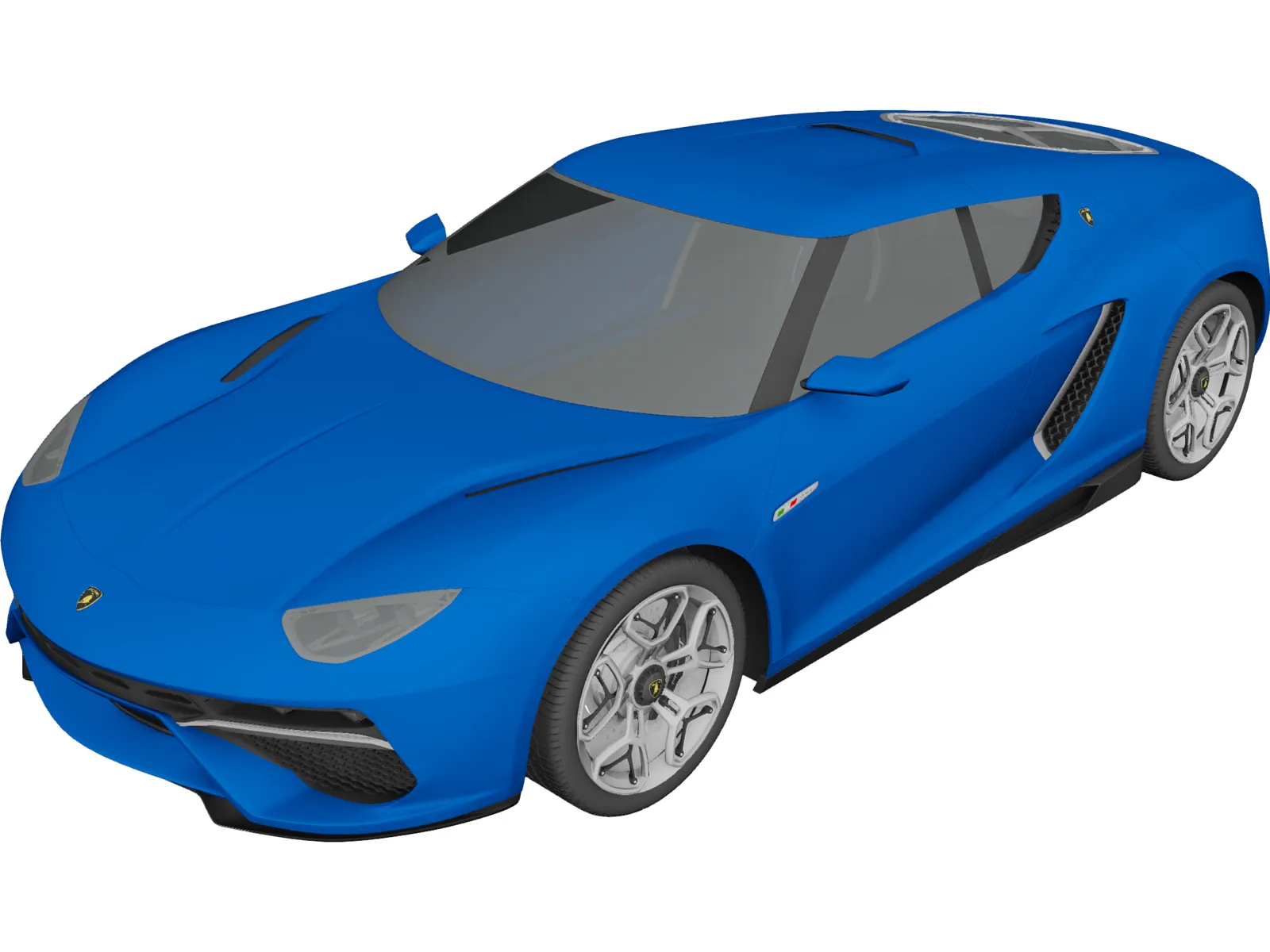 Lamborghini Asterion Concept (2014) 3D Model main preview