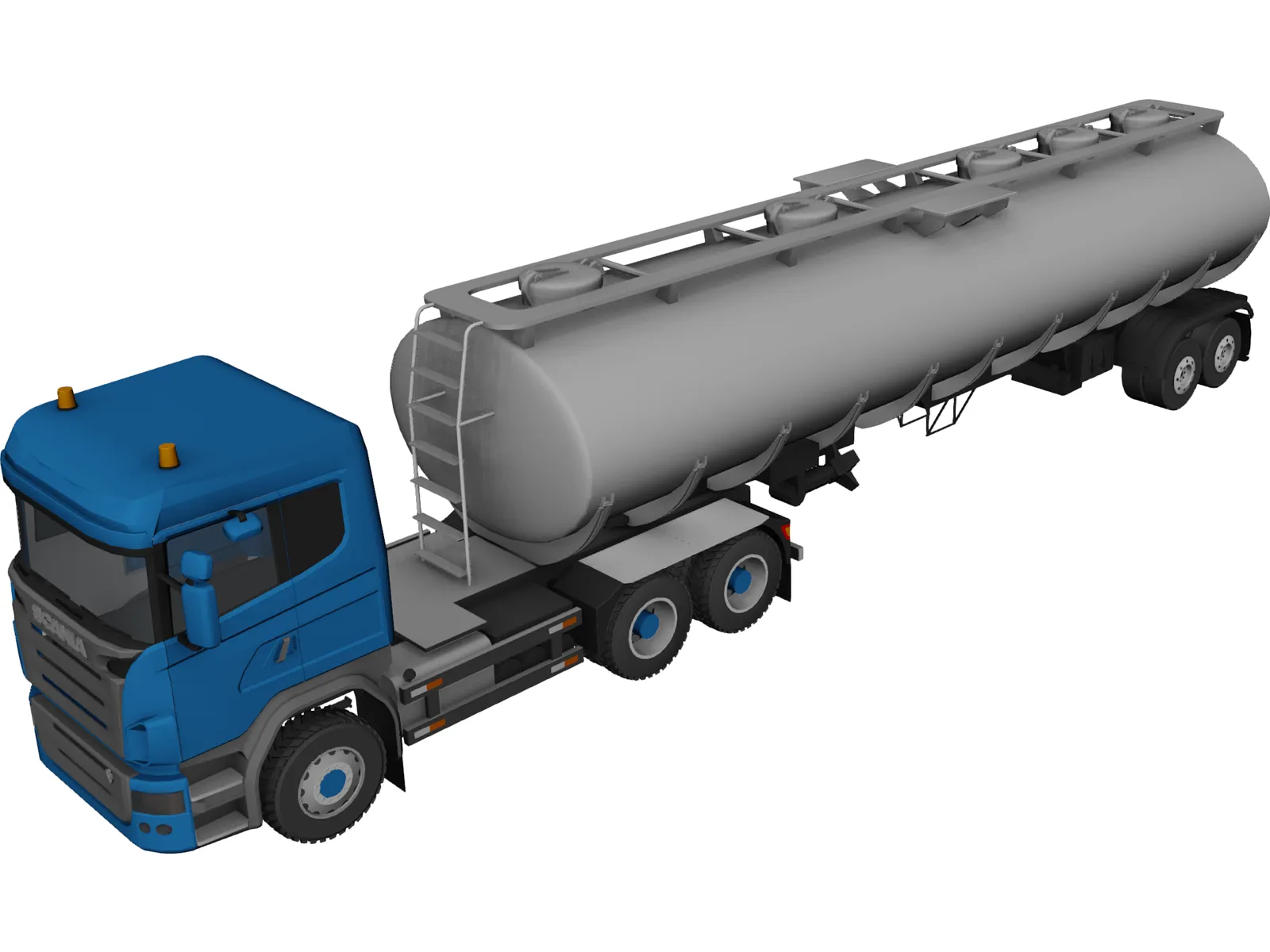 Scania R730 Tanker 3D Model main preview