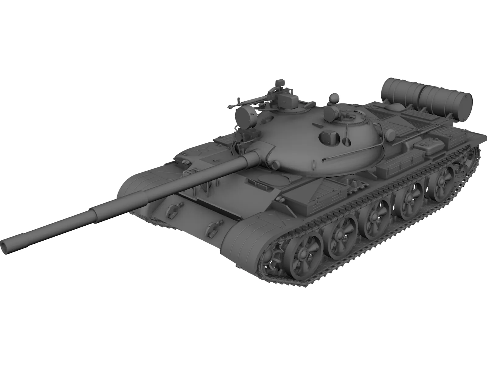 T-62A 3D Model main preview