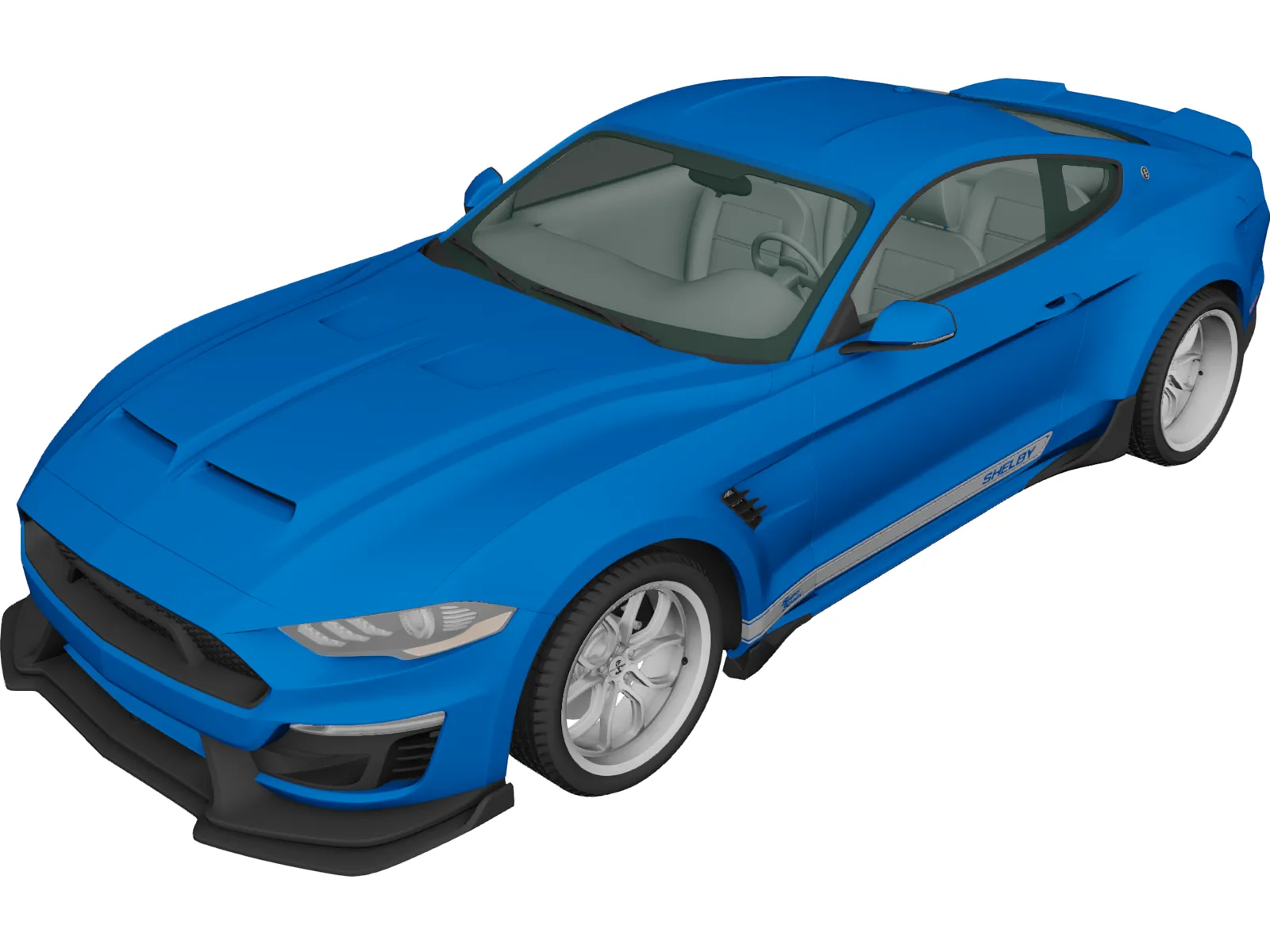 Ford Mustang Shelby Super Snake Coupe (2018) 3D Model main preview