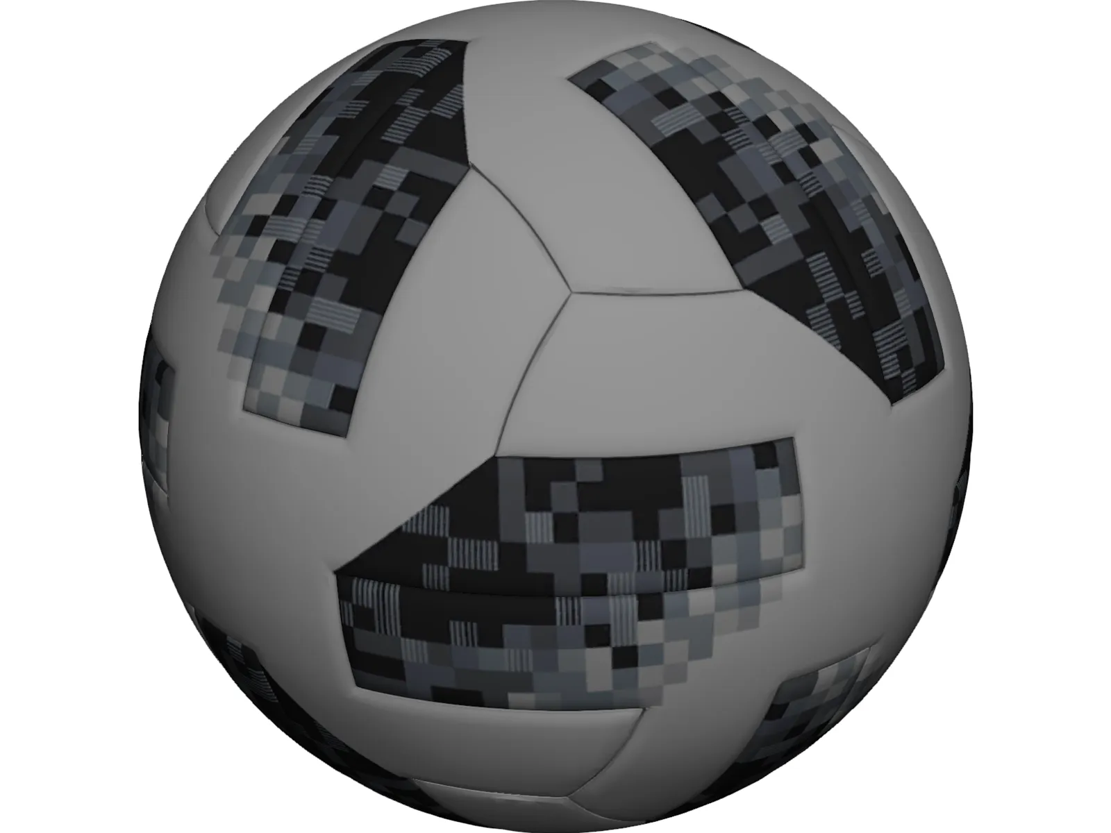 Russia Worldcup Soccer Ball 3D Model main preview