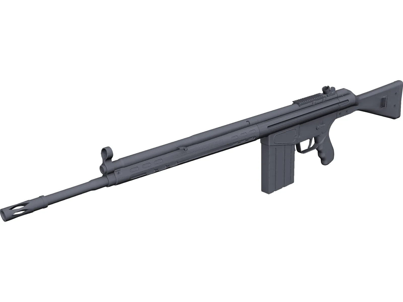 G3 H&K Rifle 3D Model main preview
