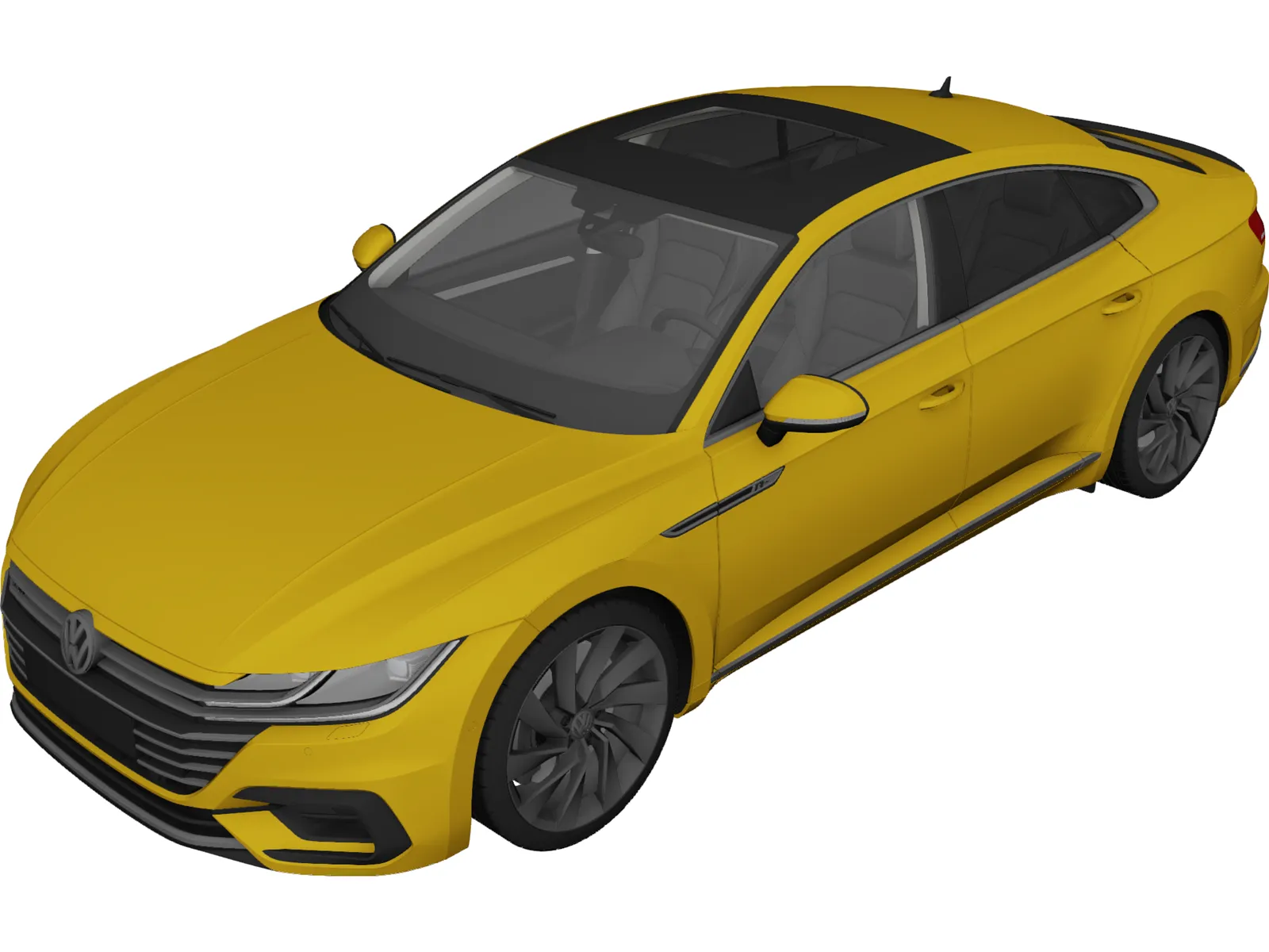 Volkswagen Arteon R-Line (2018) 3D Model main preview