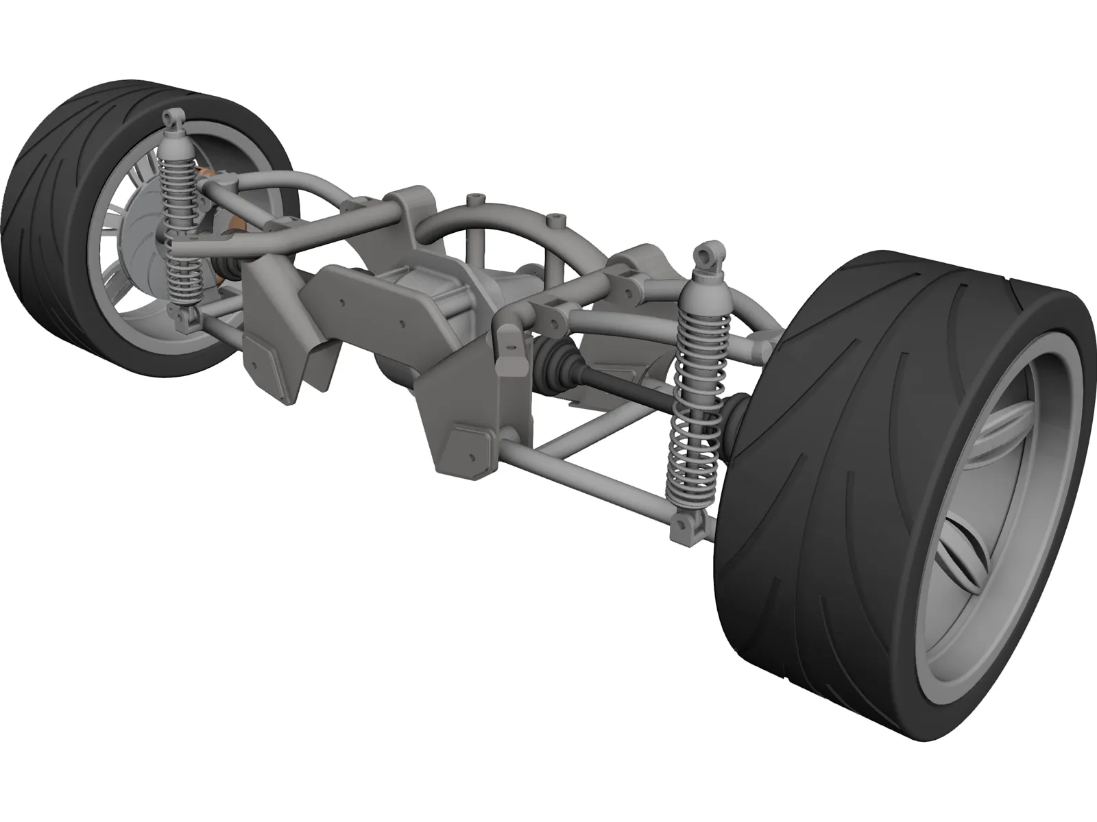 Rear Suspension 3D Model main preview