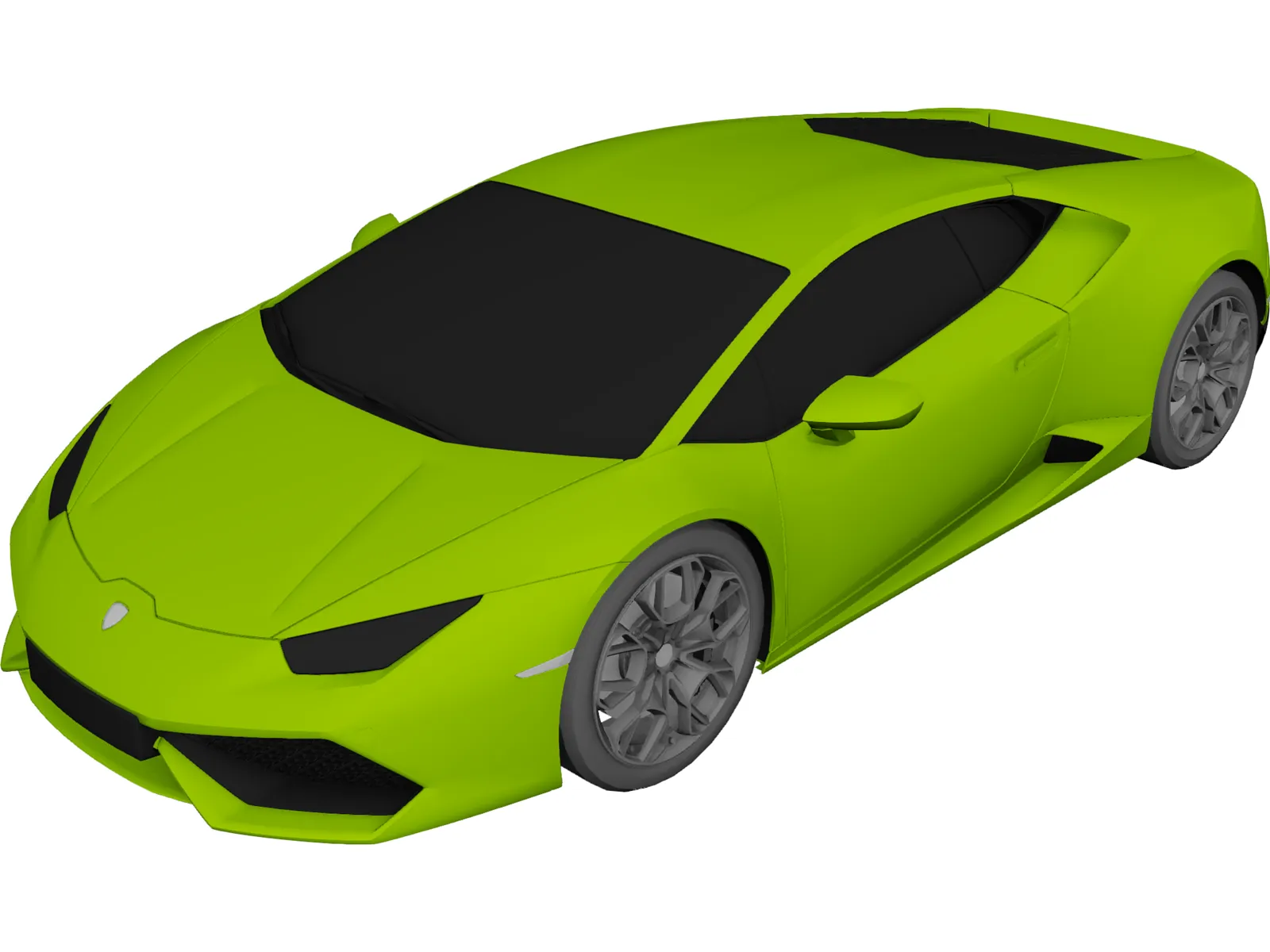 Lamborghini Huracan 3D Model main preview
