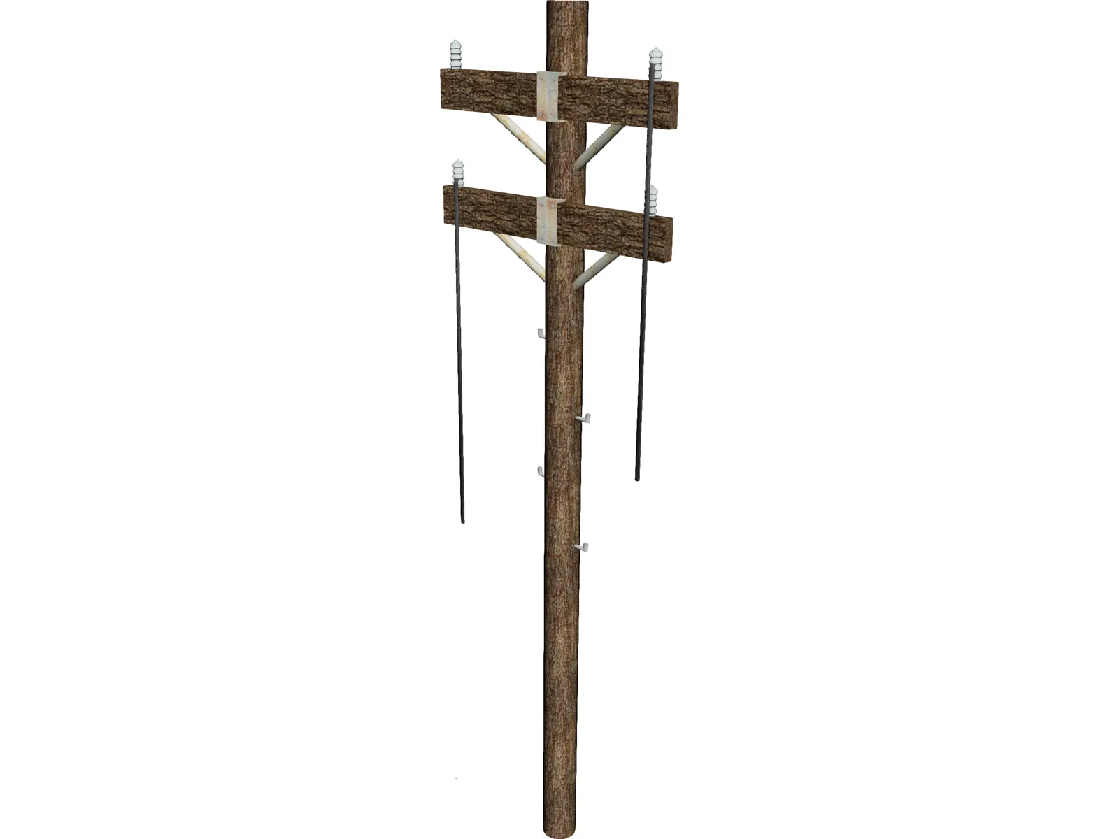 Utility Pole 3D Model main preview