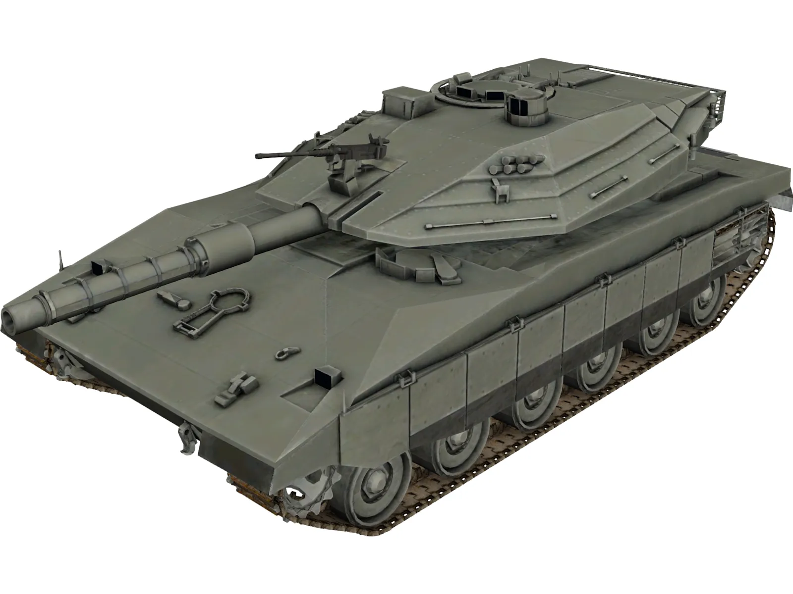 Merkava IV 3D Model main preview