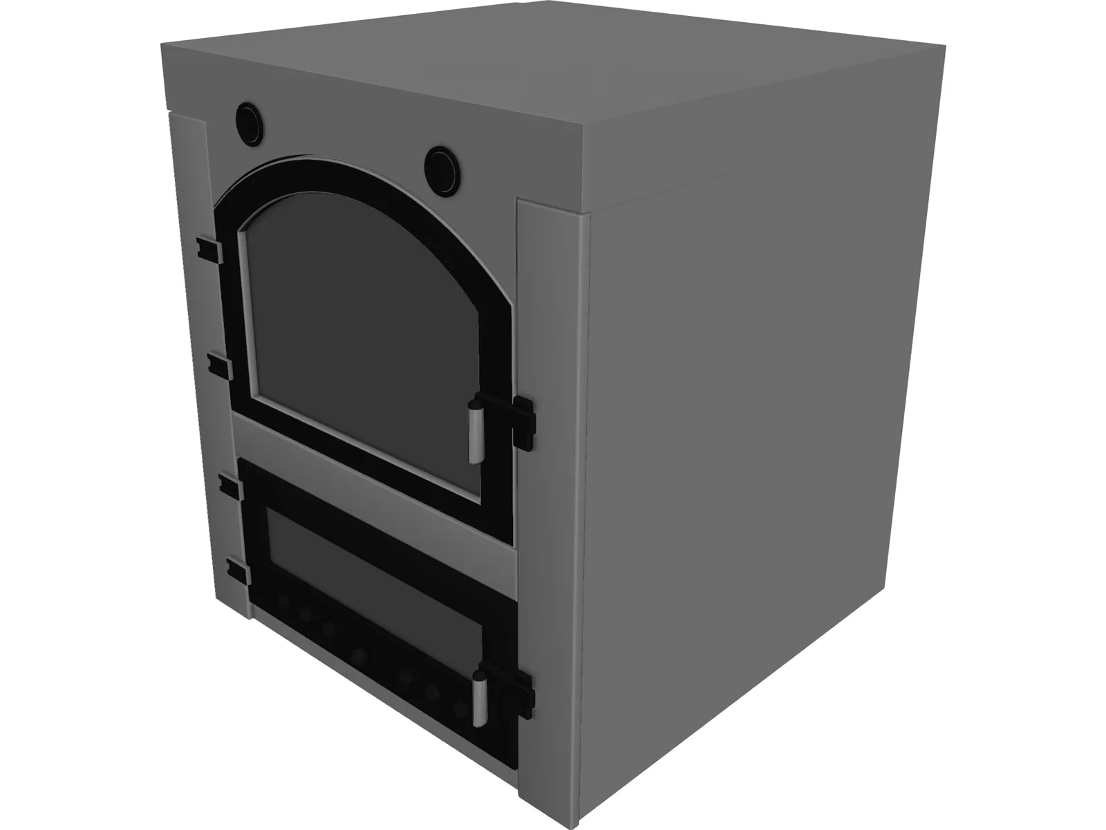 Wood Oven 3D Model main preview