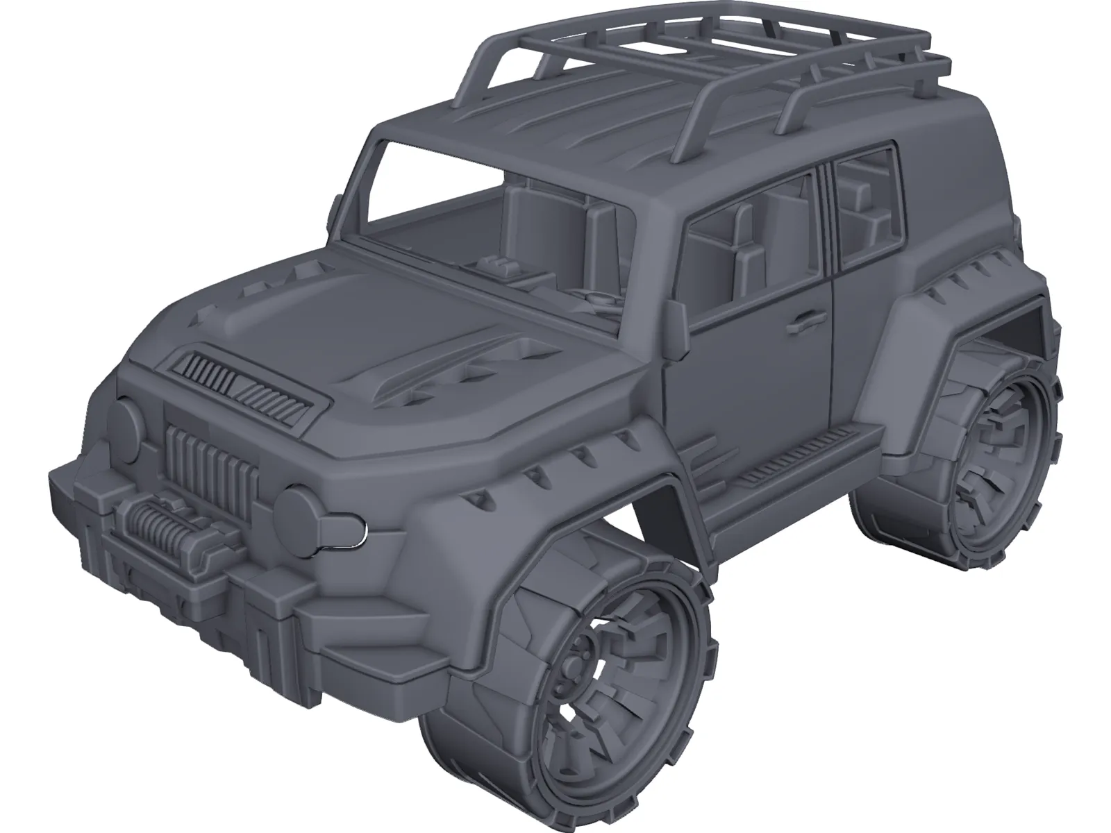 Toyota FJ Cruiser Toy 3D Model main preview