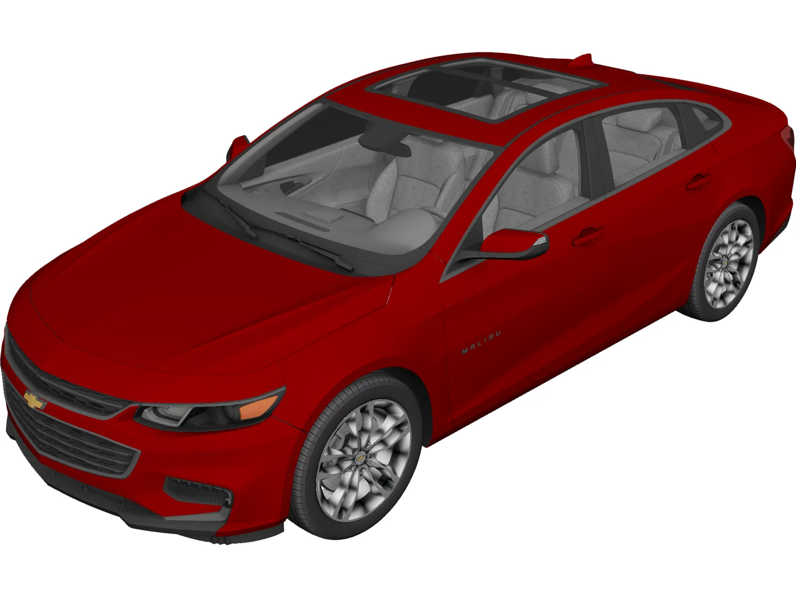 Chevrolet Malibu (2018) 3D Model main preview