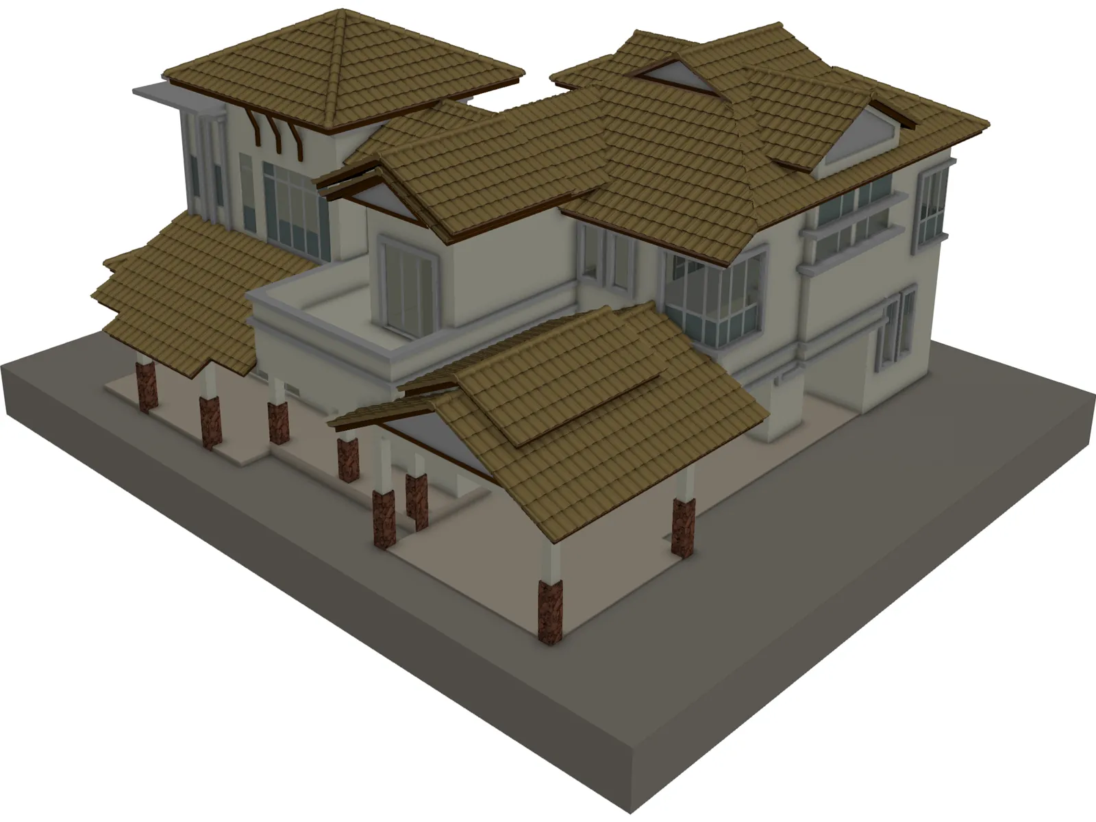 House 3D Model main preview