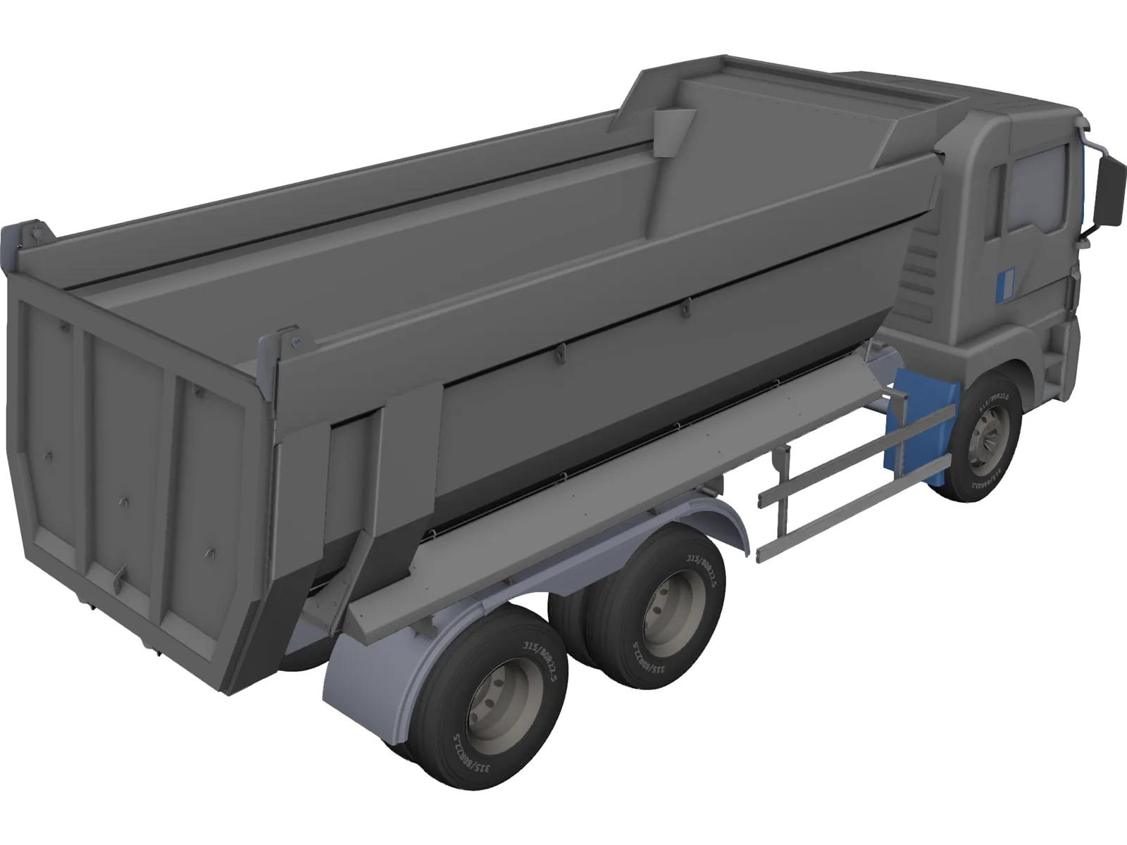 Dump Truck 3D Model main preview