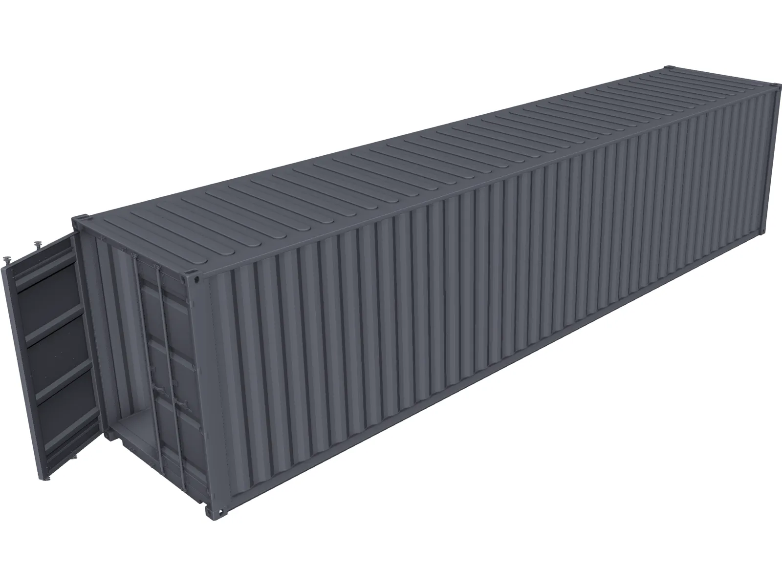 Container 40ft 3D Model main preview