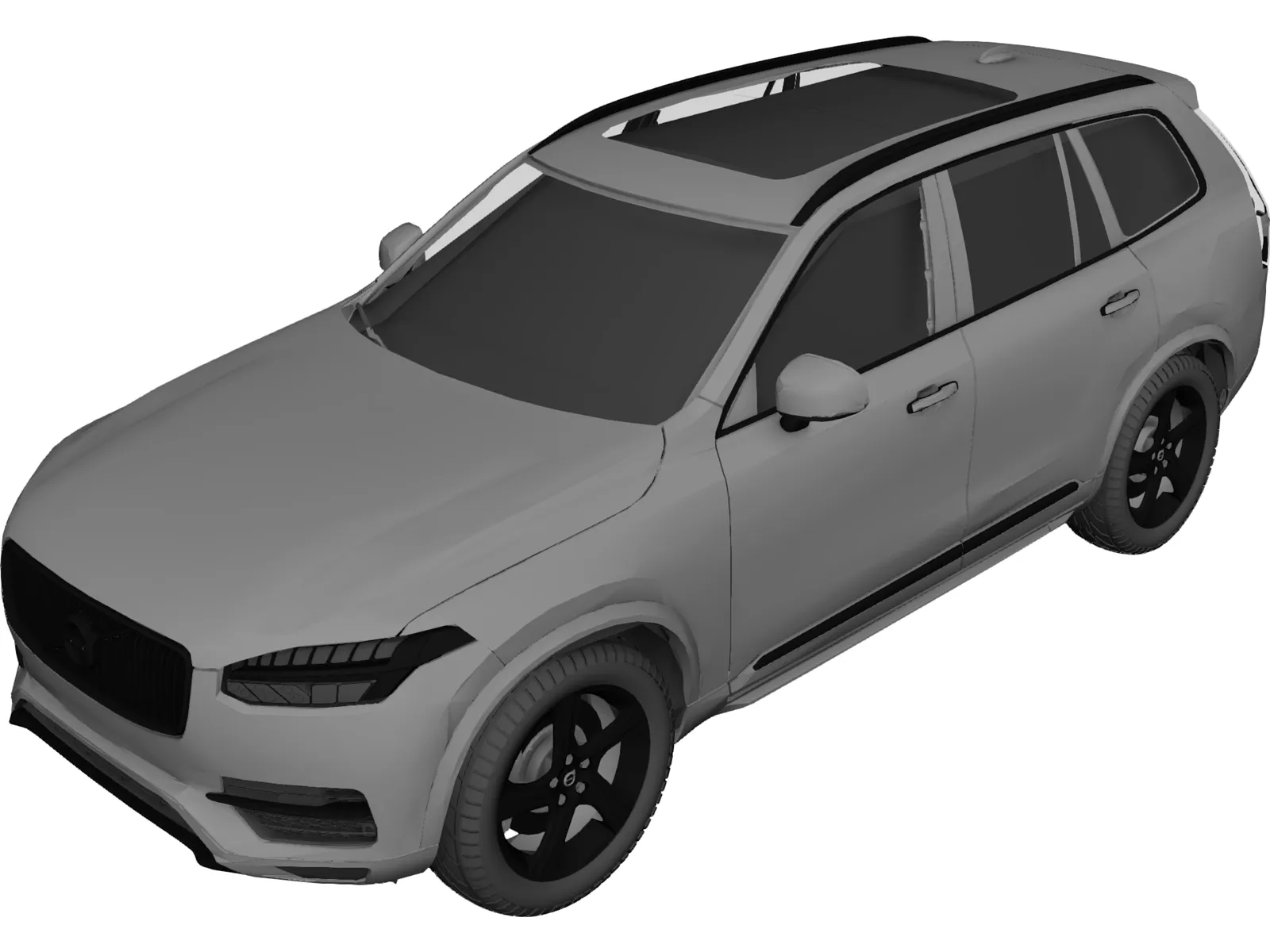 Volvo XC90 (2015) 3D Model main preview