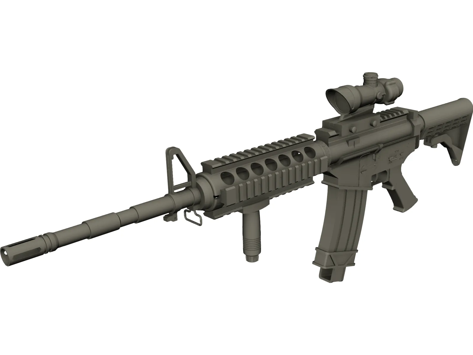 M4 Barret 3D Model main preview