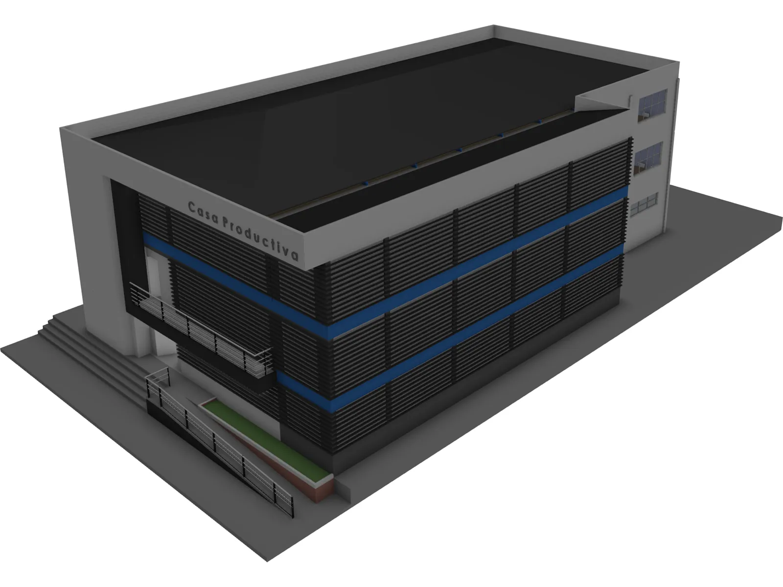 School 3D Model main preview