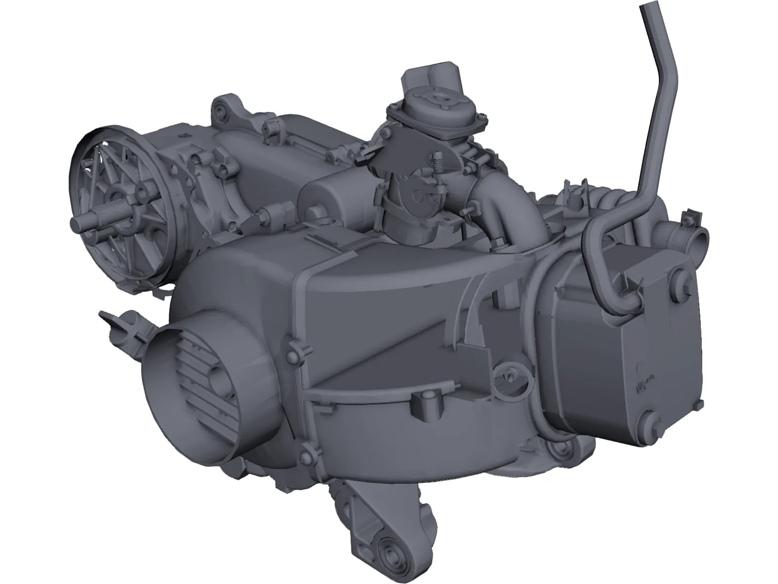 Scooter Engine 100cc 3D Model main preview