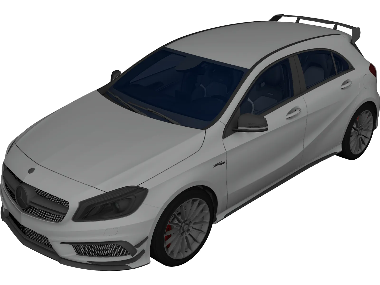 Mercedes-Benz A45 AMG 3D Model main preview