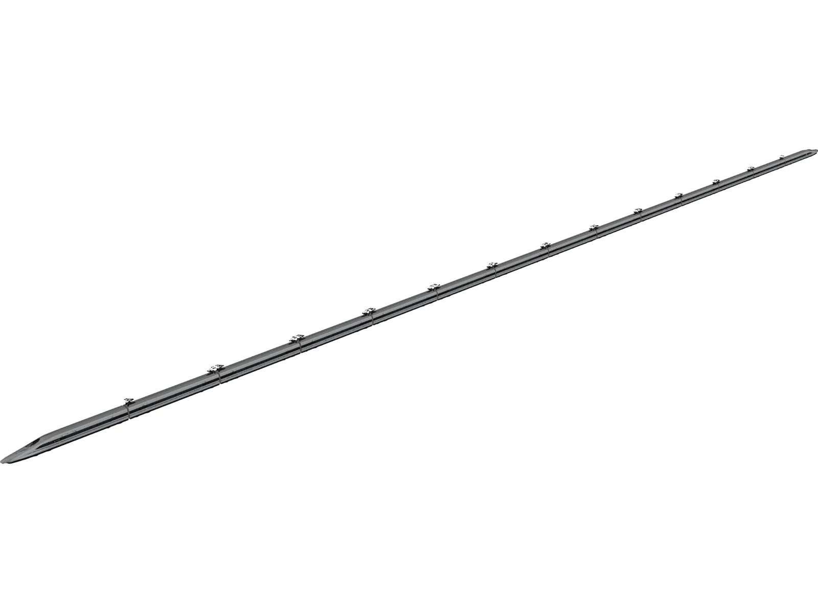 Bullet Train 3D Model main preview