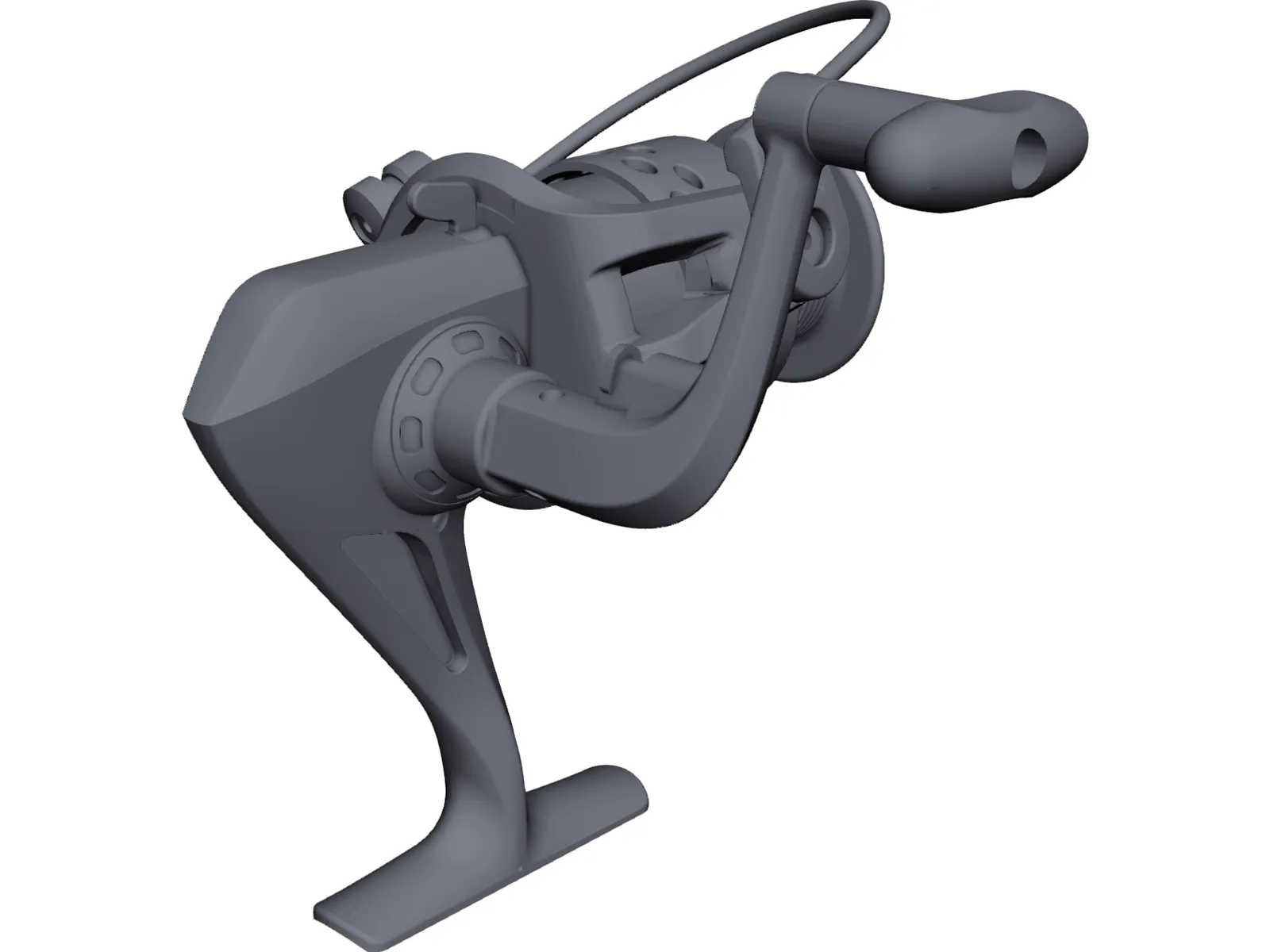 Fishing Reel 3D Model main preview