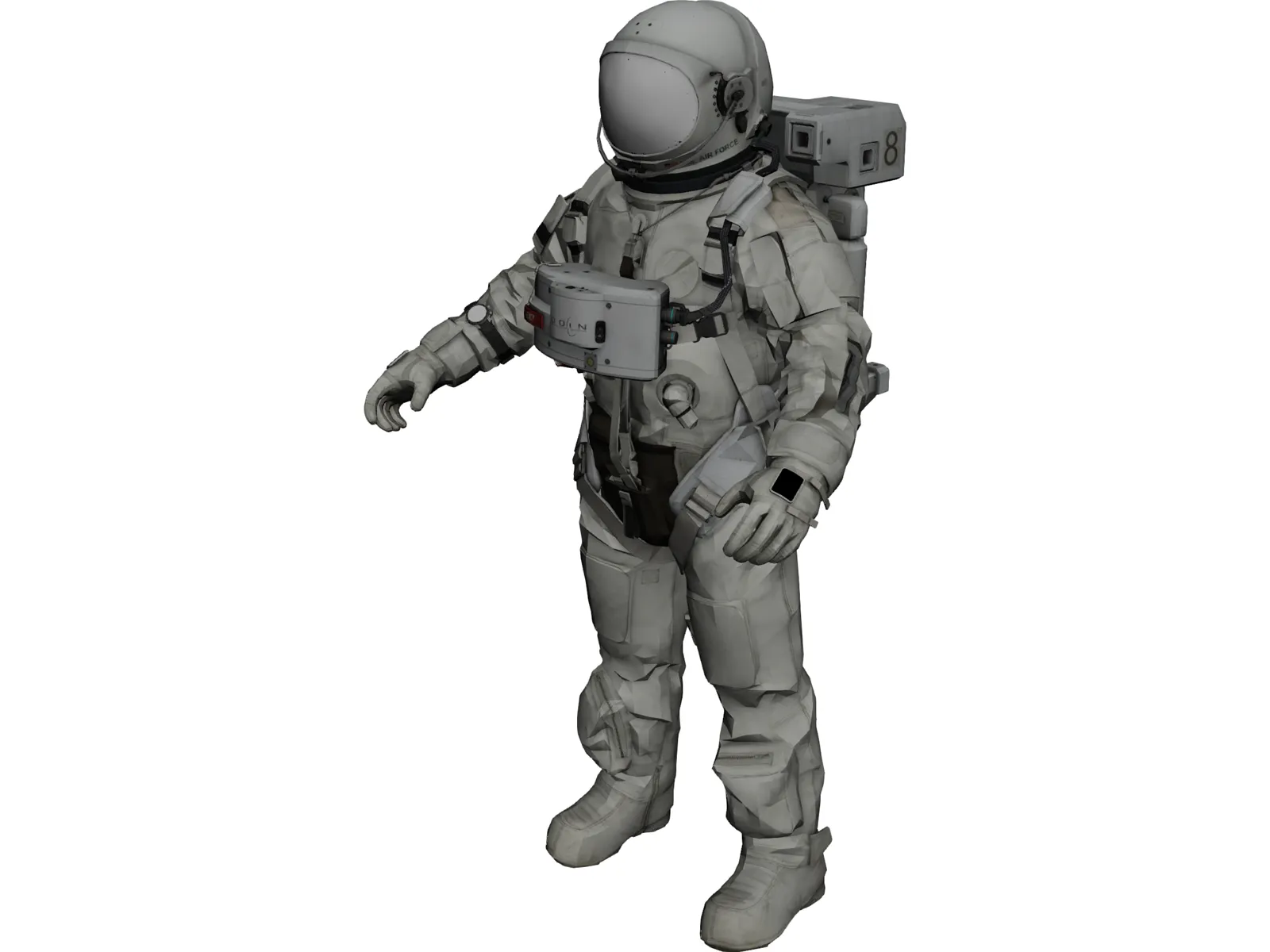 Space Suit 3D Model main preview