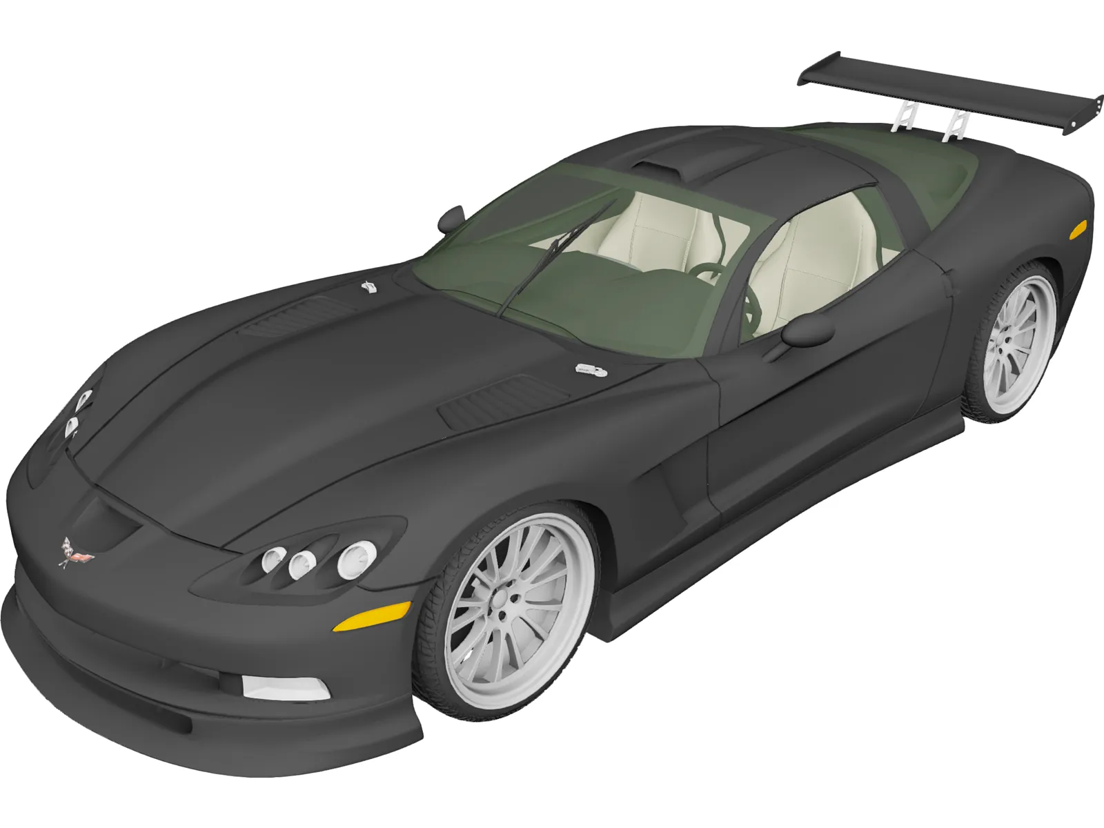 Chevrolet Corvette C6 [Tuned] 3D Model main preview