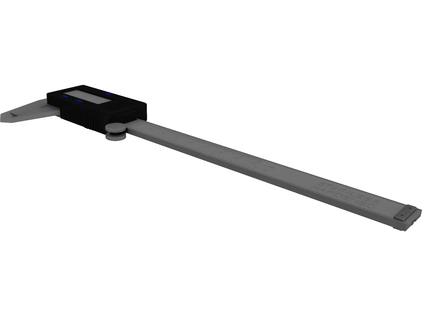 Stainless Steel Digital Calipers 3D Model main preview