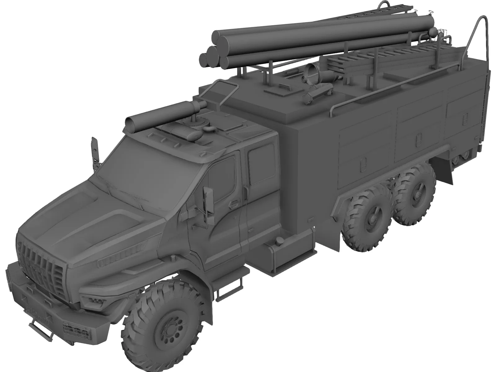 Ural Next Firetruck 3D Model main preview
