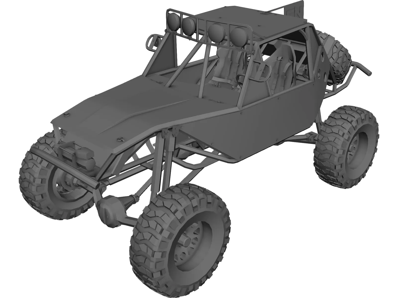 Dune Buggy 3D Model main preview