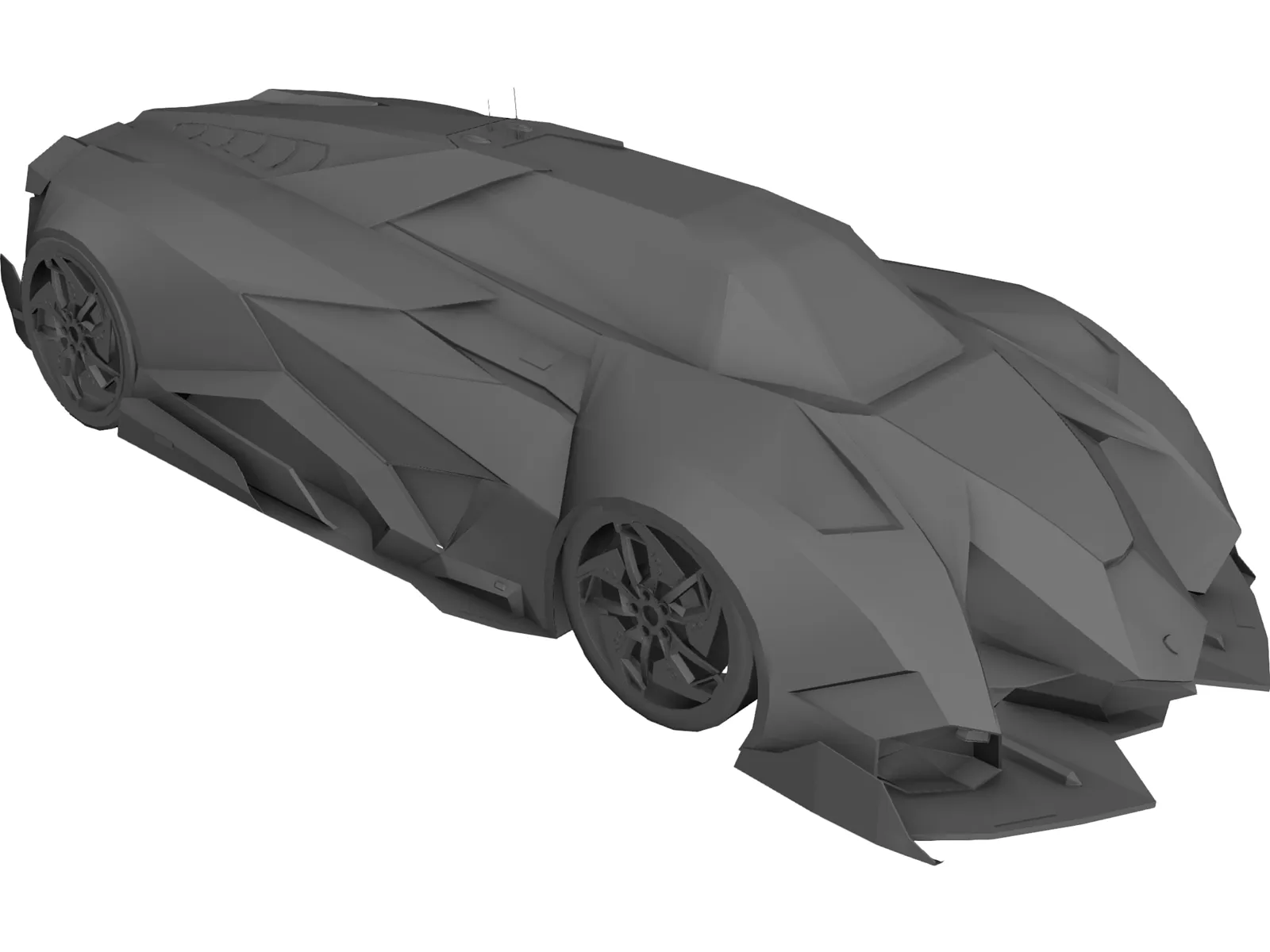 Lamborghini Egoista 3D Model main preview