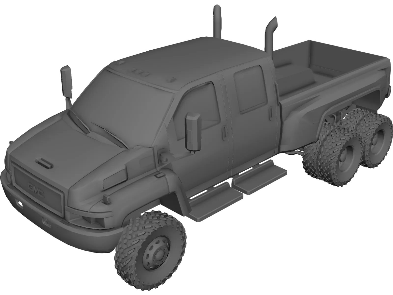 GMC C4500 Top Kick 6x6 3D Model main preview