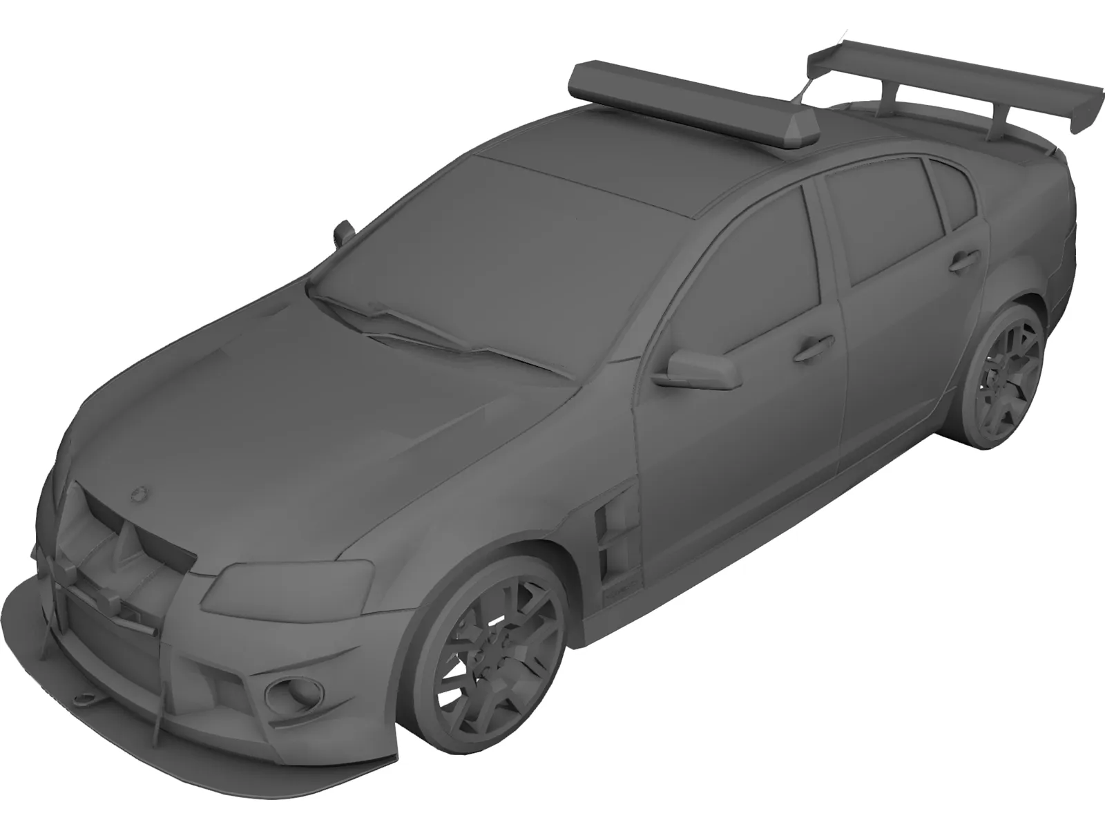 Holden HSV W427 Police 3D Model main preview