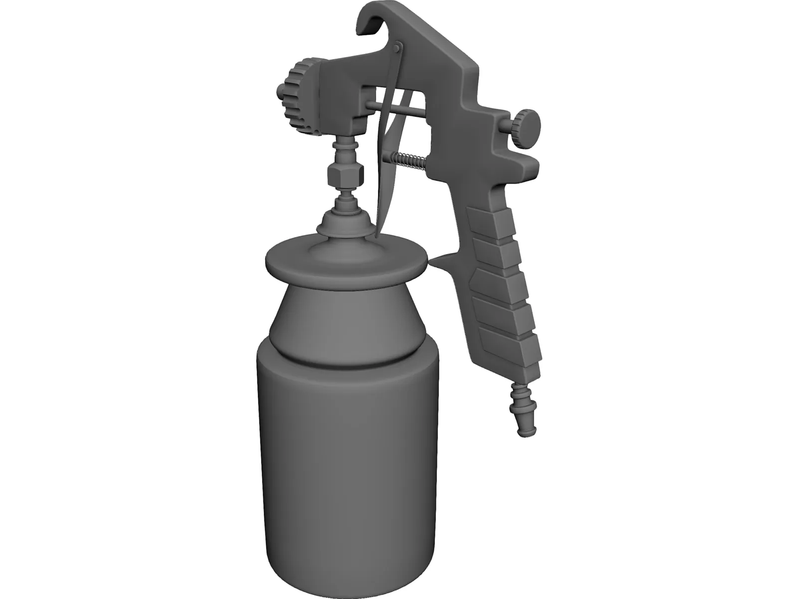 Spray Gun 3D Model main preview