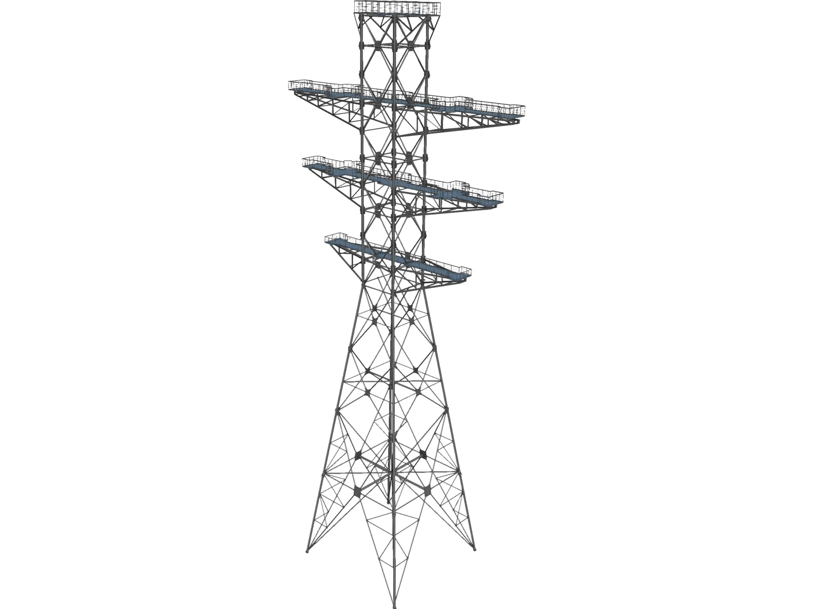Electrical Tower 3D Model main preview