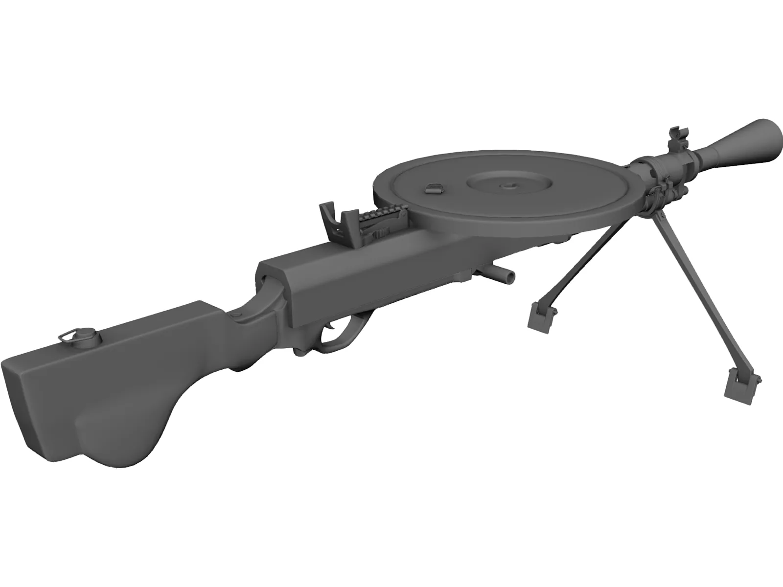 DP-28 3D Model main preview